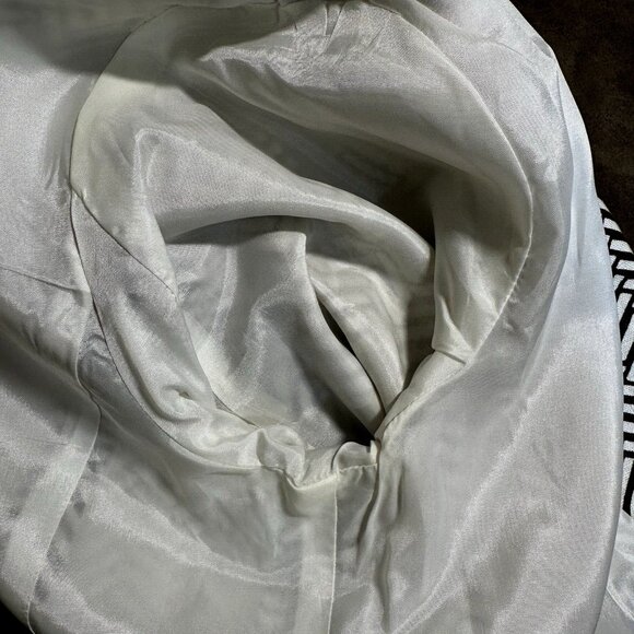 Peck & Peck 100% Linen Blazer Herringbone Print Brown White Lined Retro Mod 10 - Picture 10 of 10